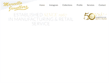 Tablet Screenshot of marcellojewellers.com